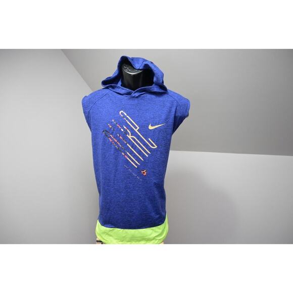 Nike Running Tank Top Hoodie Dri Fit Purple Sleeveless Athletic Mens Size Medium - Picture 1 of 10